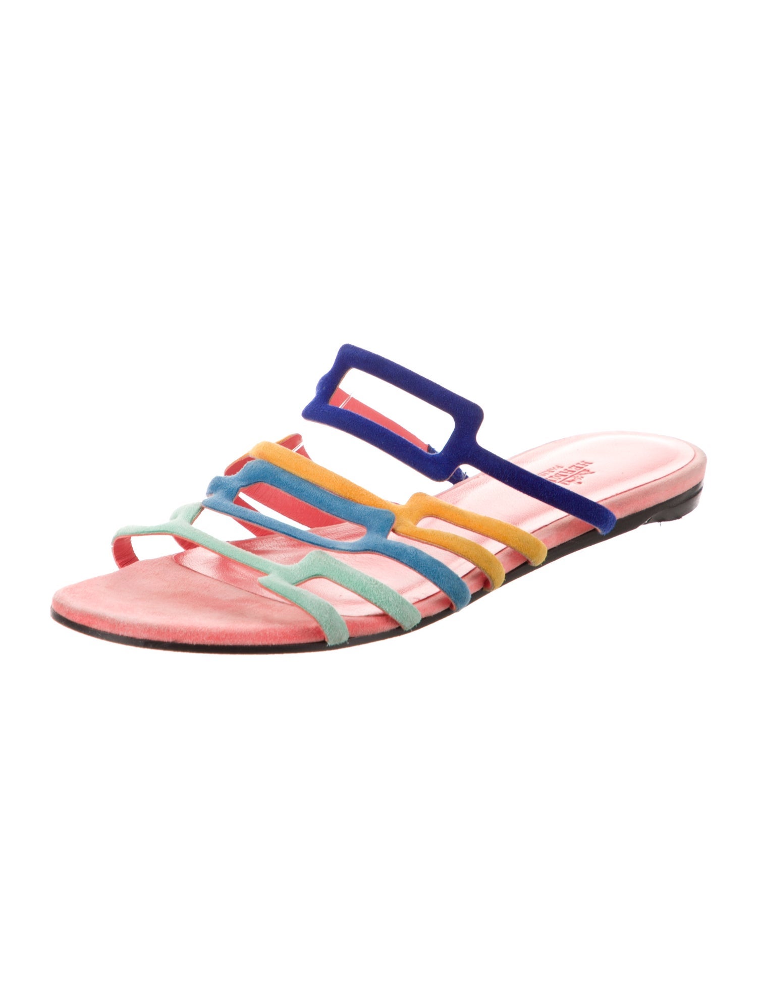 Hermès Olympe Suede Slides